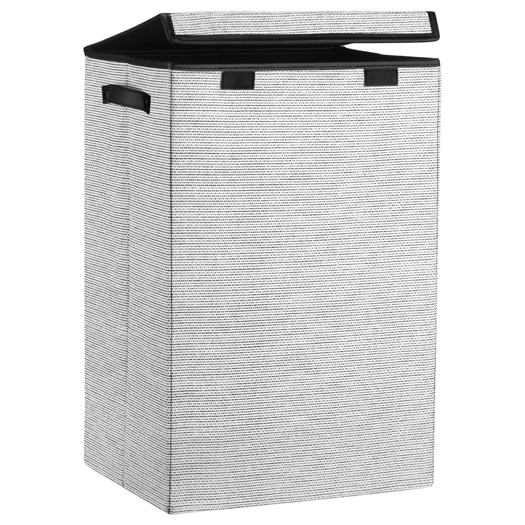 Black And White Foldable Hamper