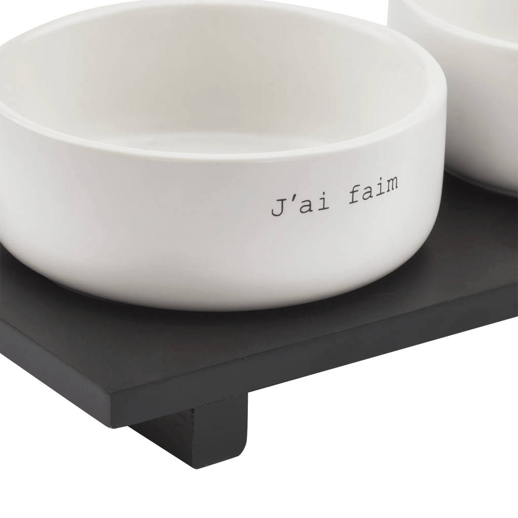 Set of 2 pet bowls