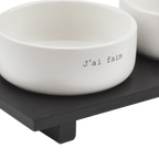Set of 2 pet bowls