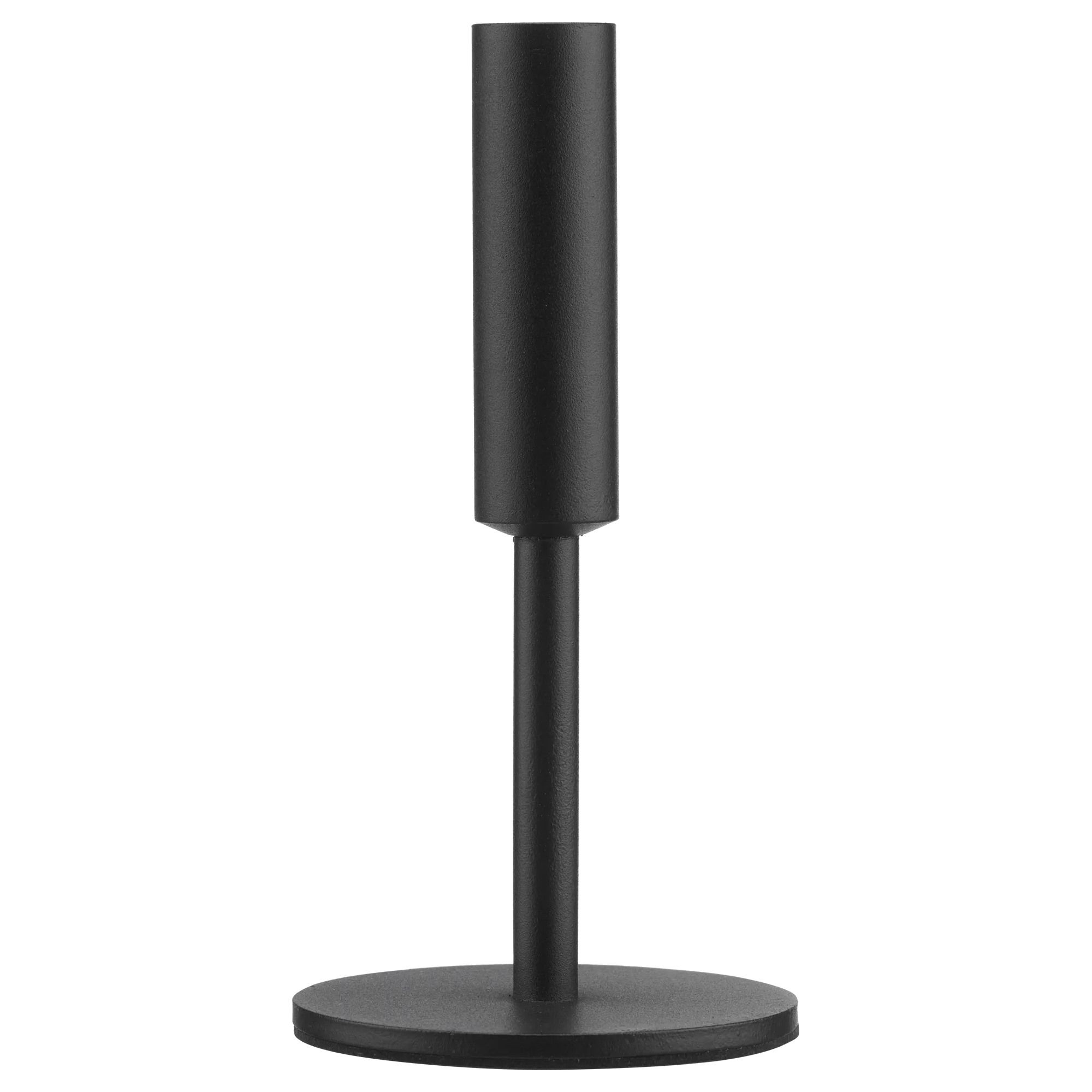 Modern Candle Holder in Black Metal