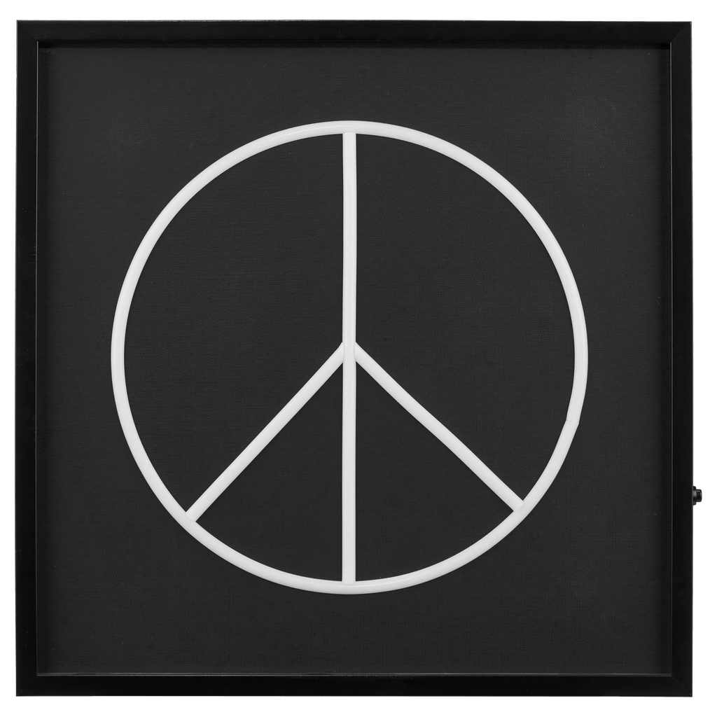 Peace Sign Neon Light Up Wall Art