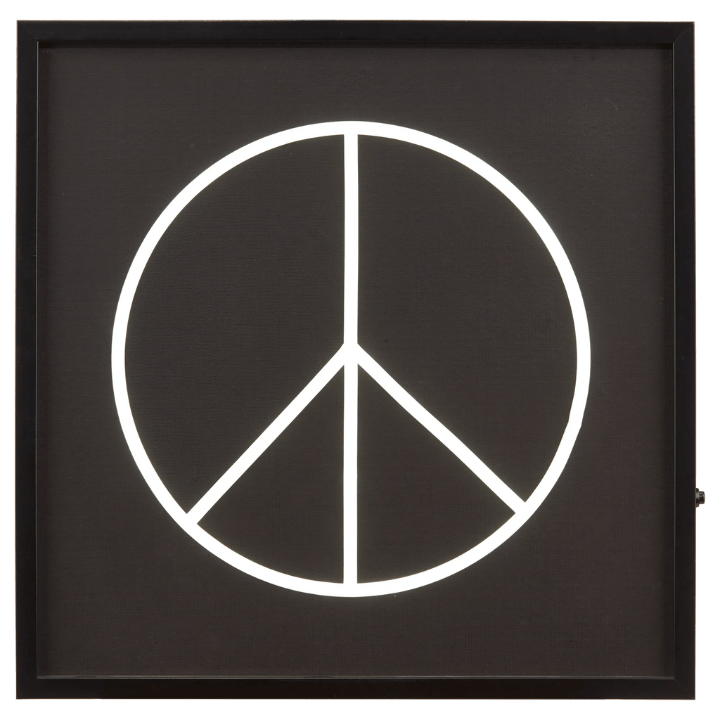 Peace Sign Neon Light Up Wall Art