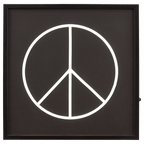 Peace Sign Neon Light Up Wall Art