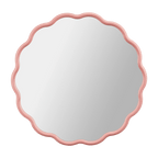 Pink Scalloped Mirror