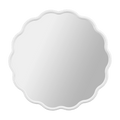 White Scalloped Mirror