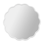 White Scalloped Mirror