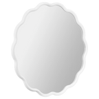 White Scalloped Mirror