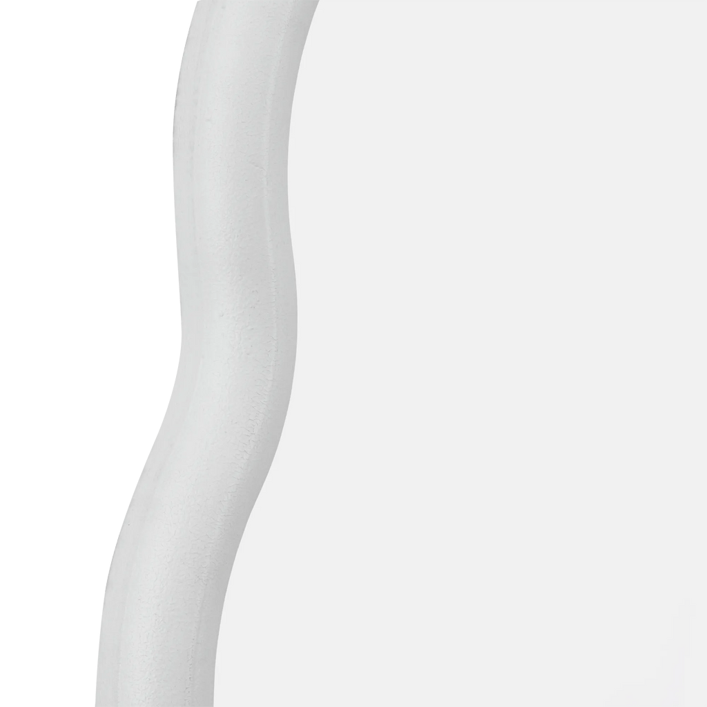 White Scalloped Mirror