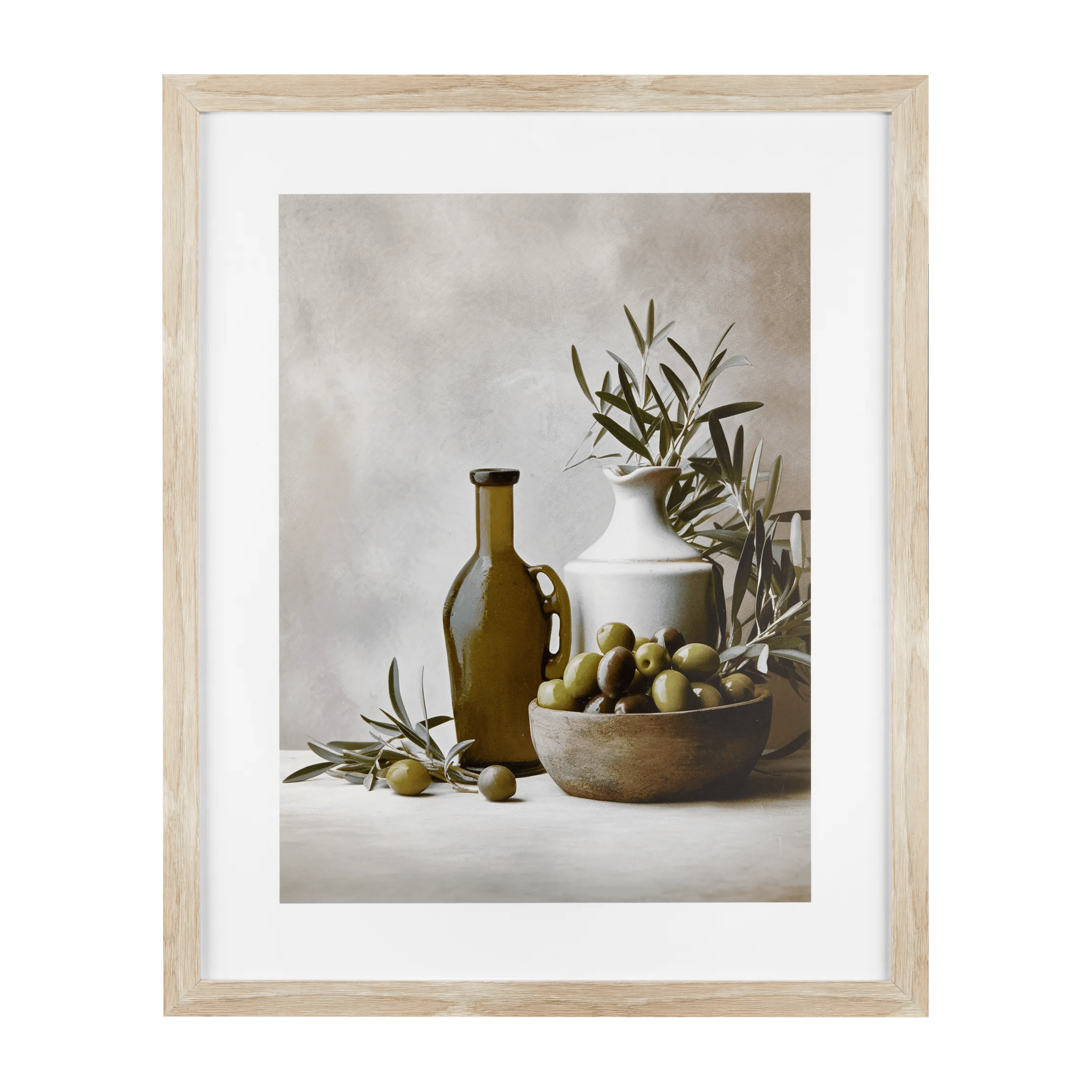 Olives and Vases Framed Art