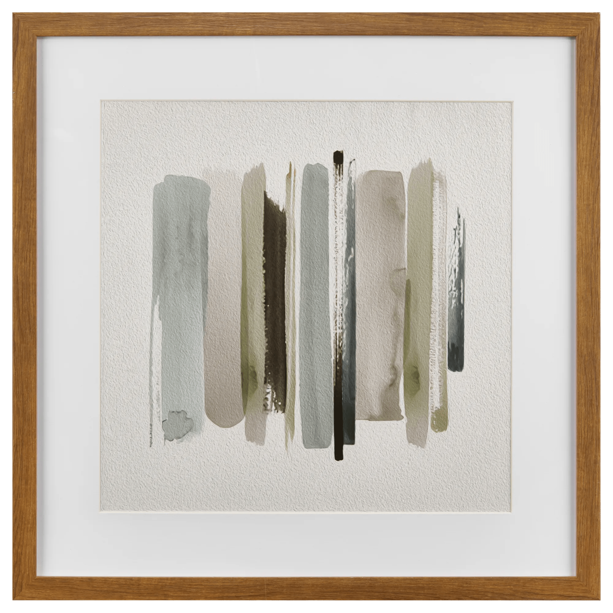 Sage Lines Framed Art