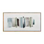 Blue Stokes Framed Art