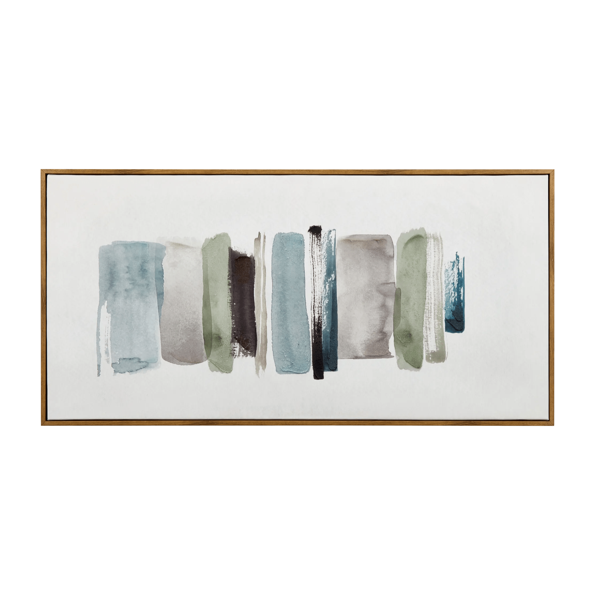 Blue Stokes Framed Art