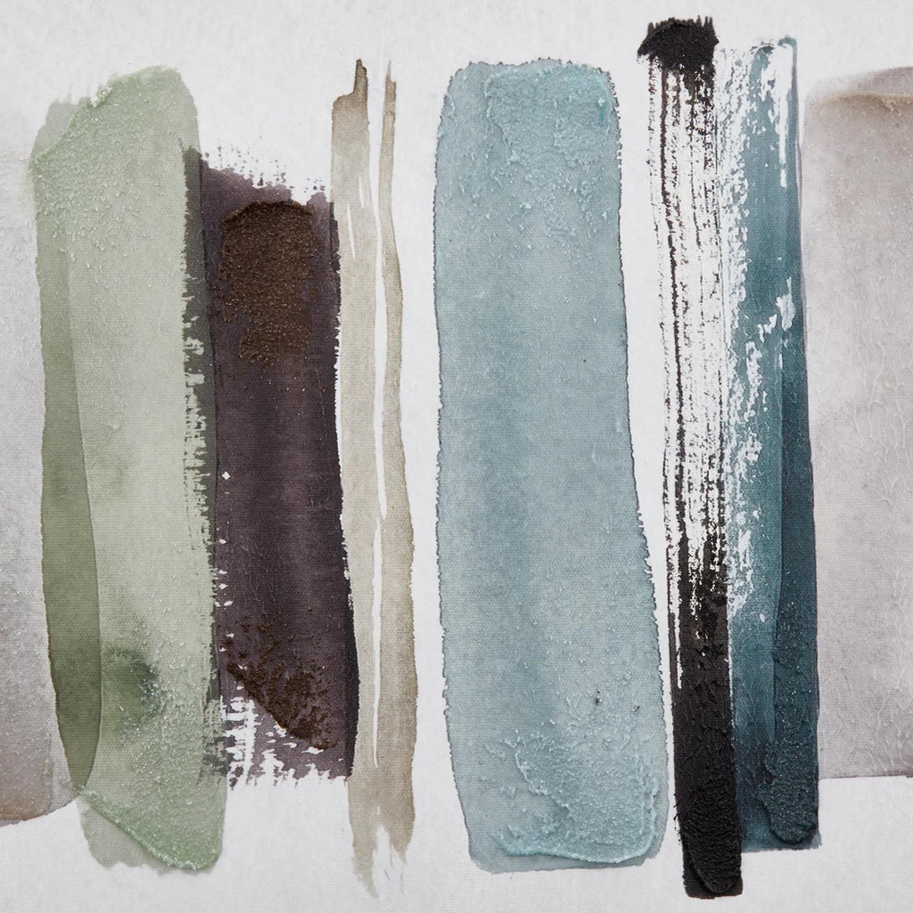 Blue Stokes Framed Art