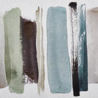 Blue Stokes Framed Art