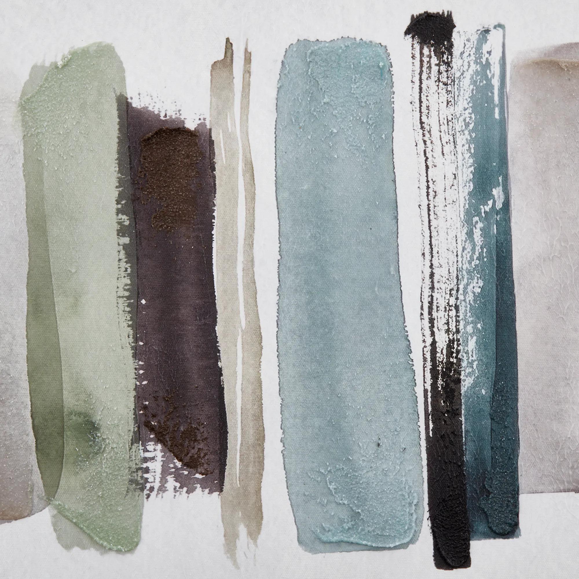 Blue Stokes Framed Art