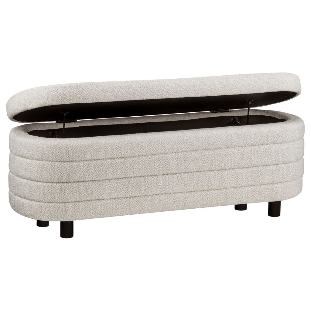 Fabric Ottoman with Storage