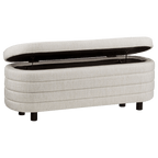 Fabric Ottoman with Storage