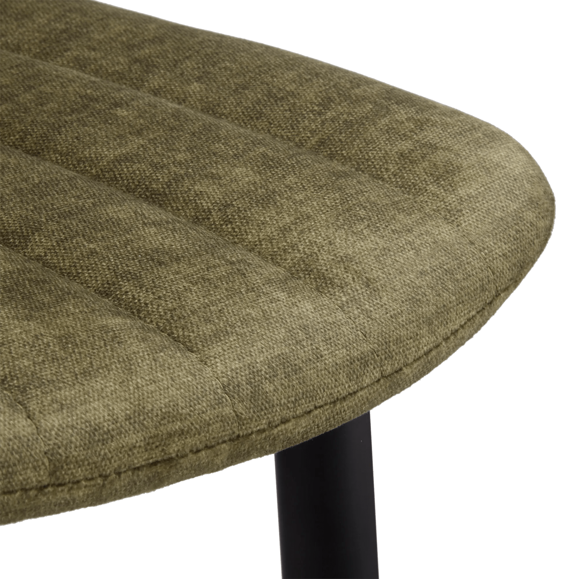 Velvet Fabric and Metal Bar Stool