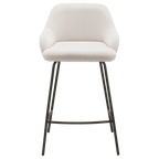 Fabric and Metal Counter Stool