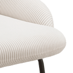 Fabric and Metal Counter Stool