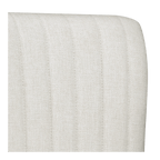 Fabric and Natural Wood Bar Stool