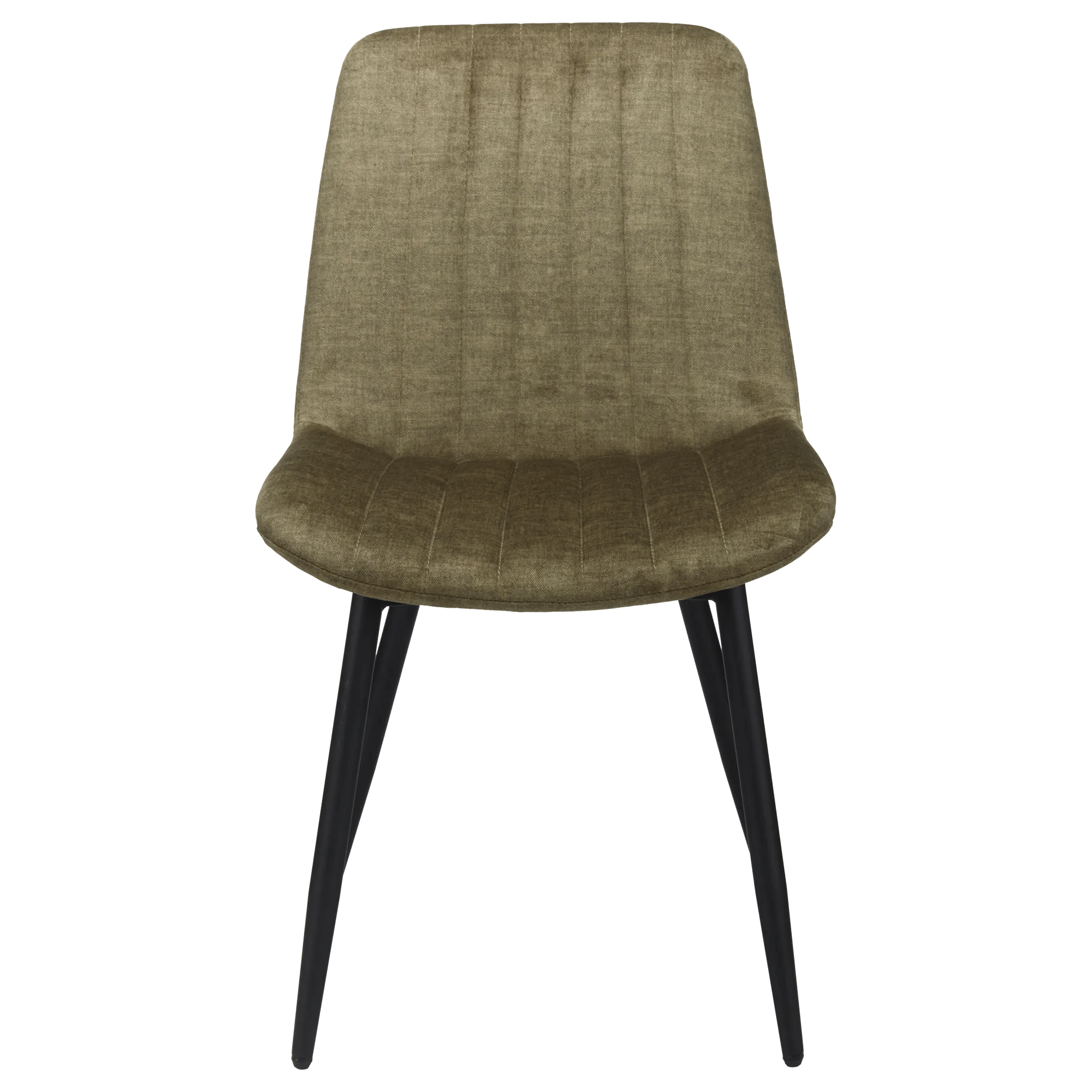 Velvet Fabric and Metal Dining Chair