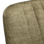 Velvet Fabric and Metal Dining Chair