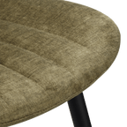 Velvet Fabric and Metal Dining Chair