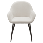 Fabric and Metal Dining Chair