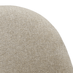 Fabric and Natural Wood Dining Chair