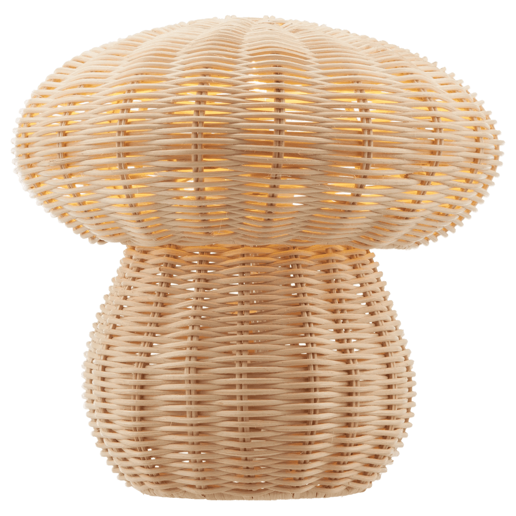 Rattan Mushroom Table Light
