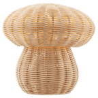 Rattan Mushroom Table Light
