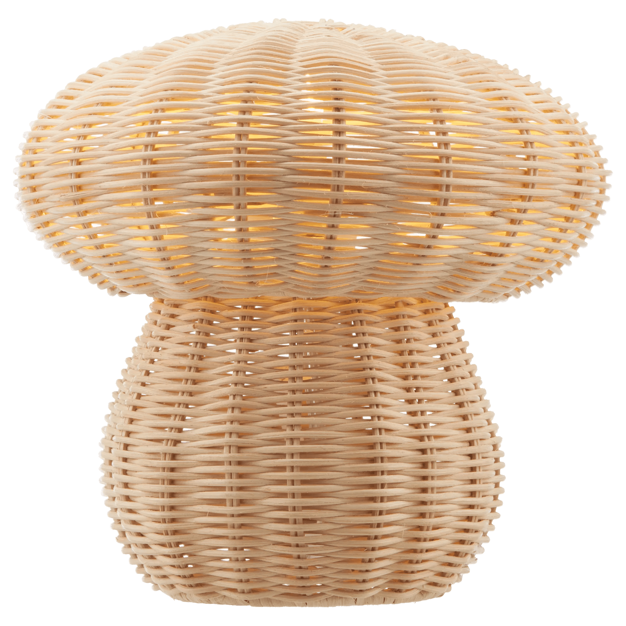 Rattan Mushroom Table Light