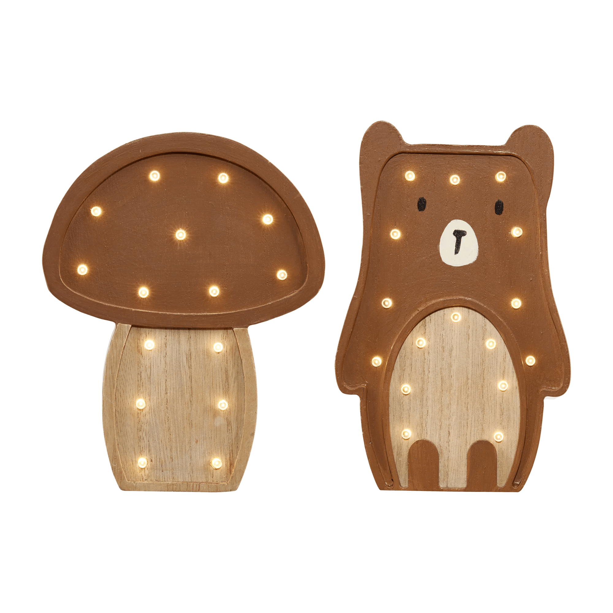 Set of 2 Decorations with Light