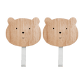 Set of 2 Bear Wall Hooks