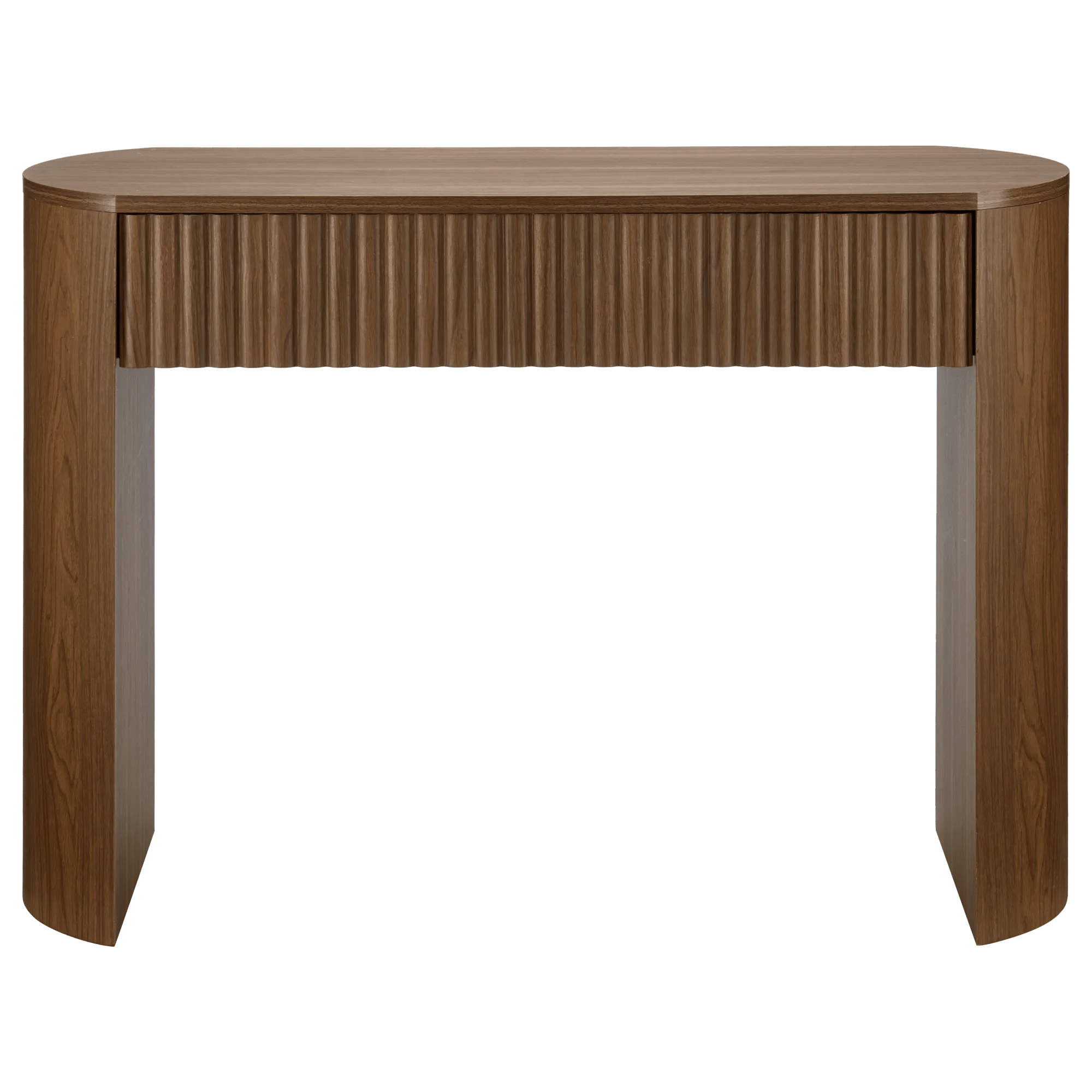 Walnut Console with Drawer