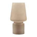 Beige Glass Table Lamp