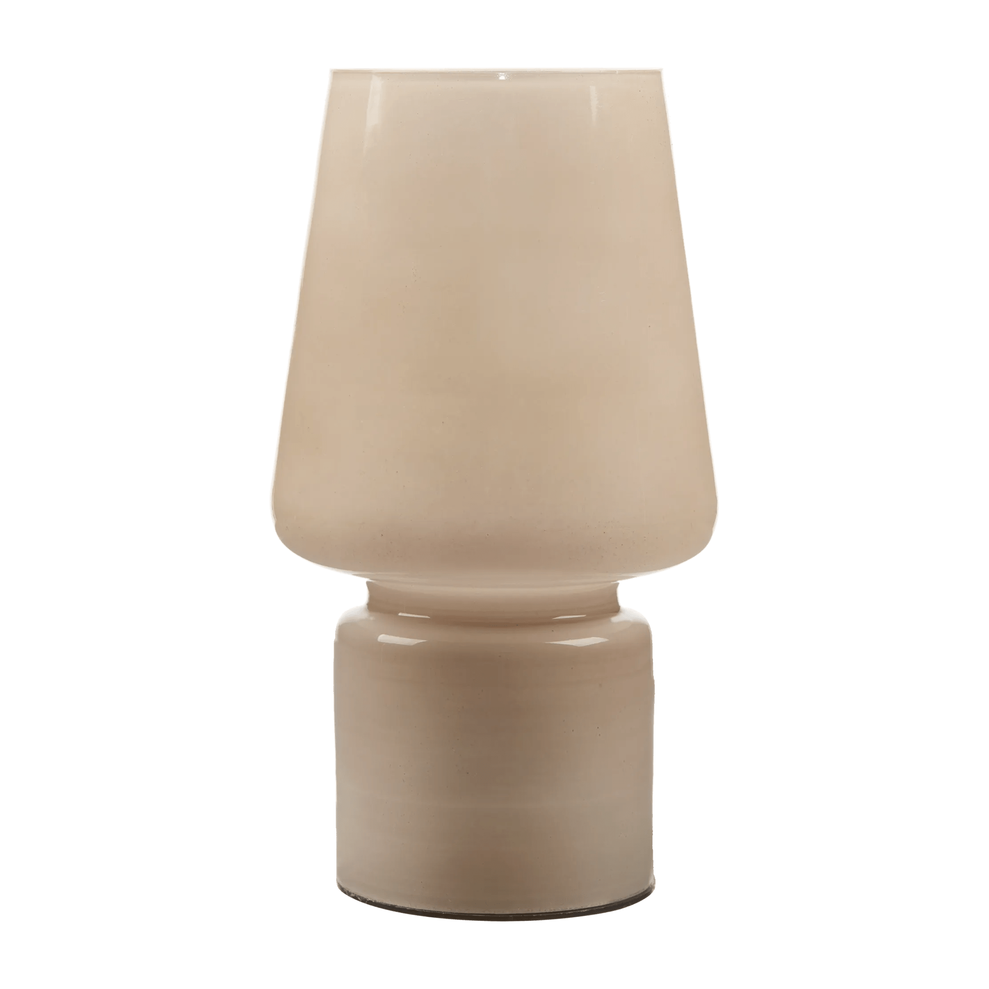 Beige Glass Table Lamp