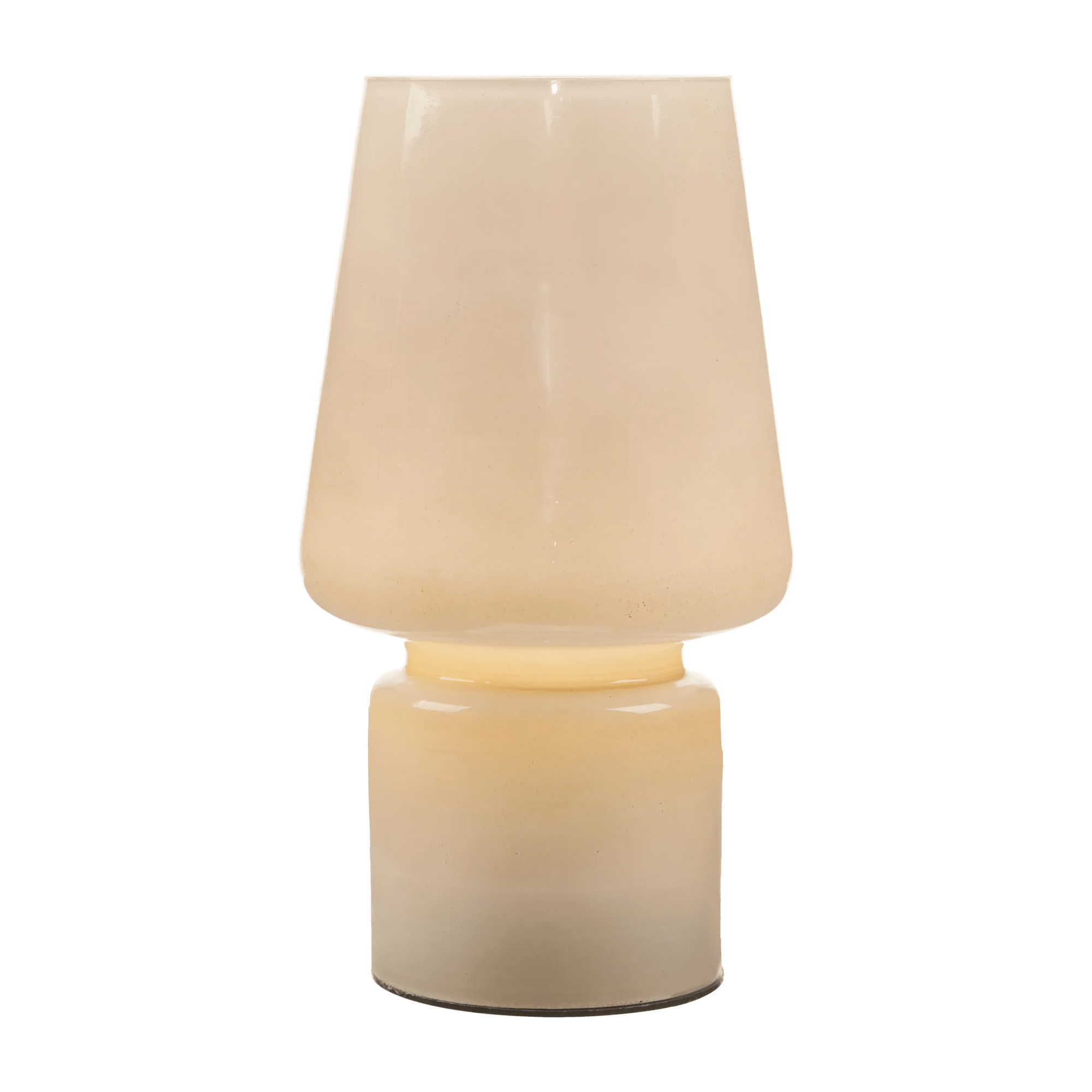 Beige Glass Table Lamp