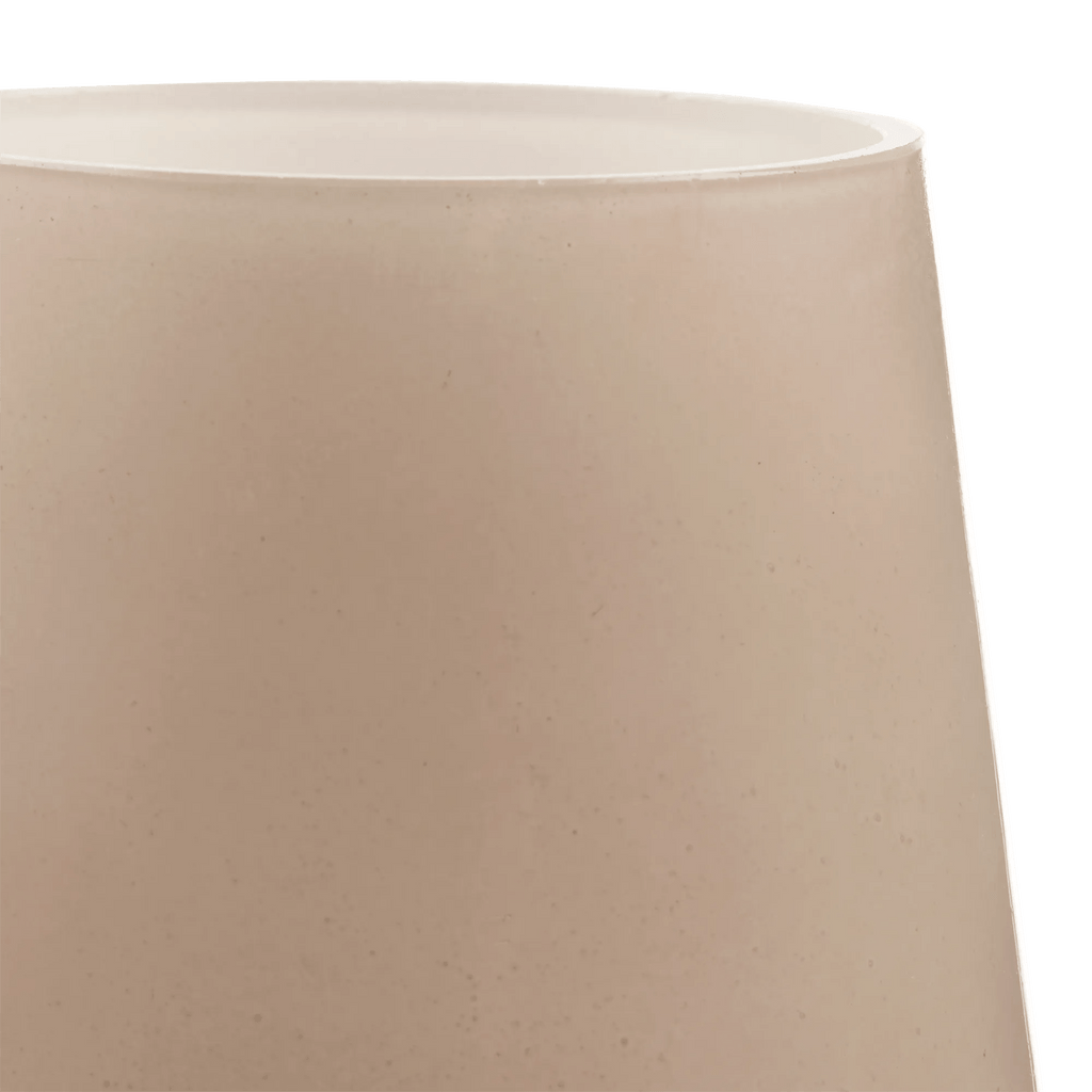 Beige Glass Table Lamp