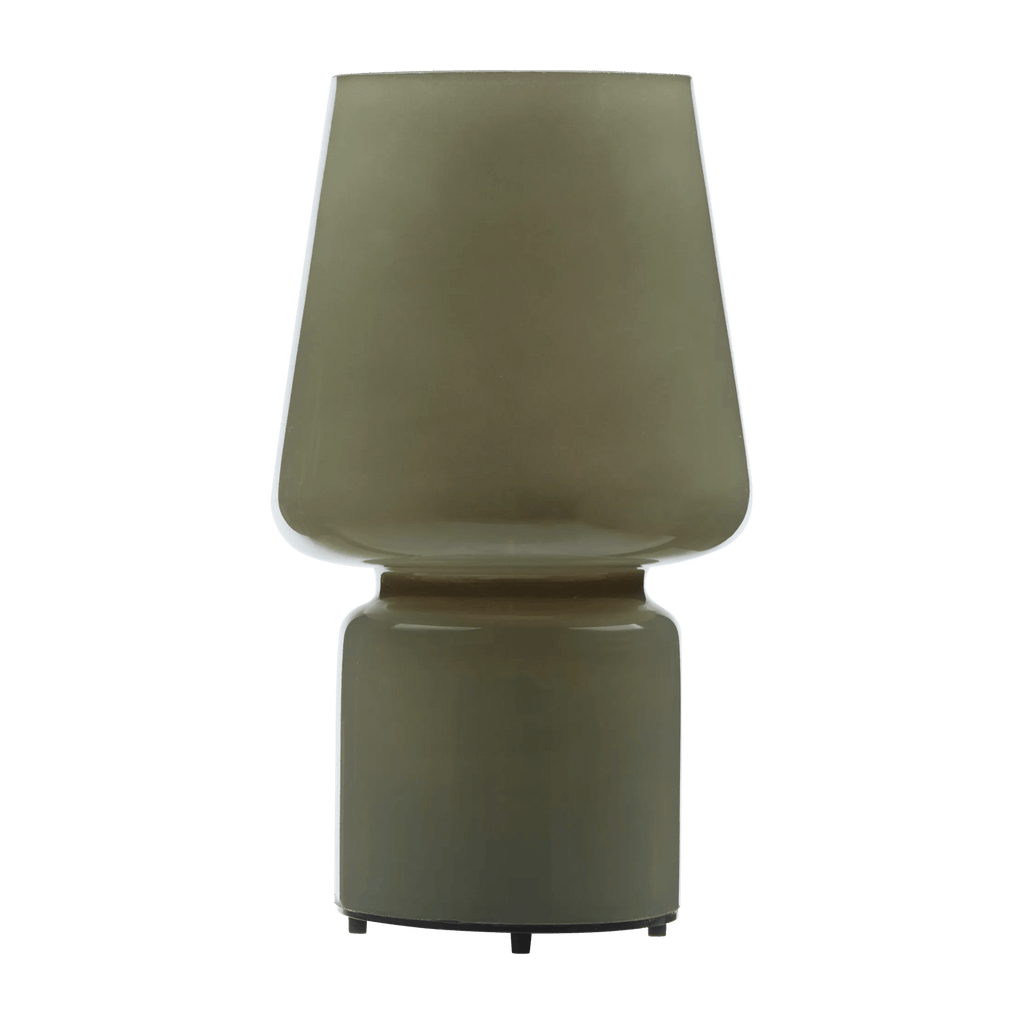 Khaki Glass Table Lamp