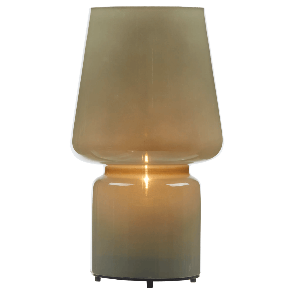 Khaki Glass Table Lamp