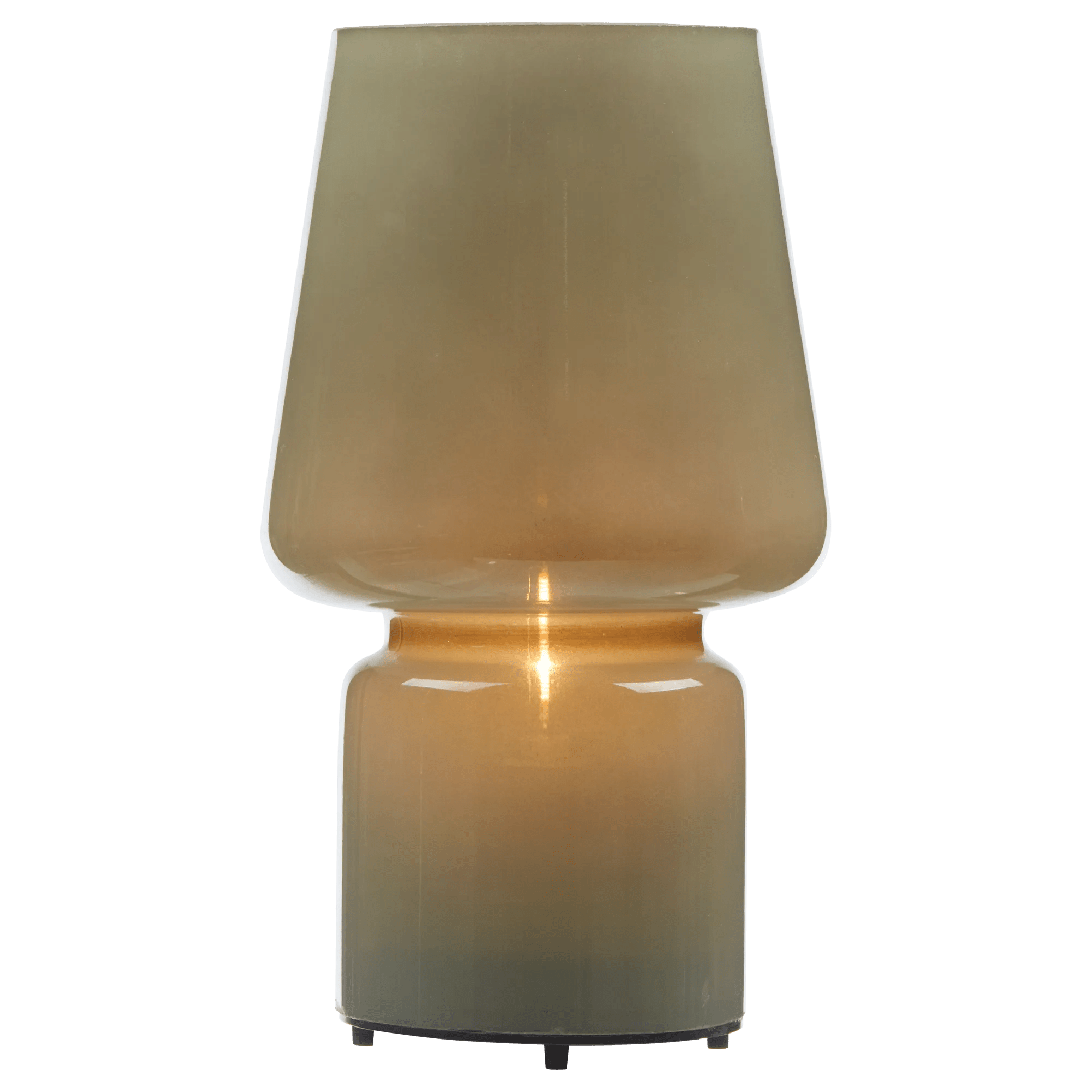 Khaki Glass Table Lamp