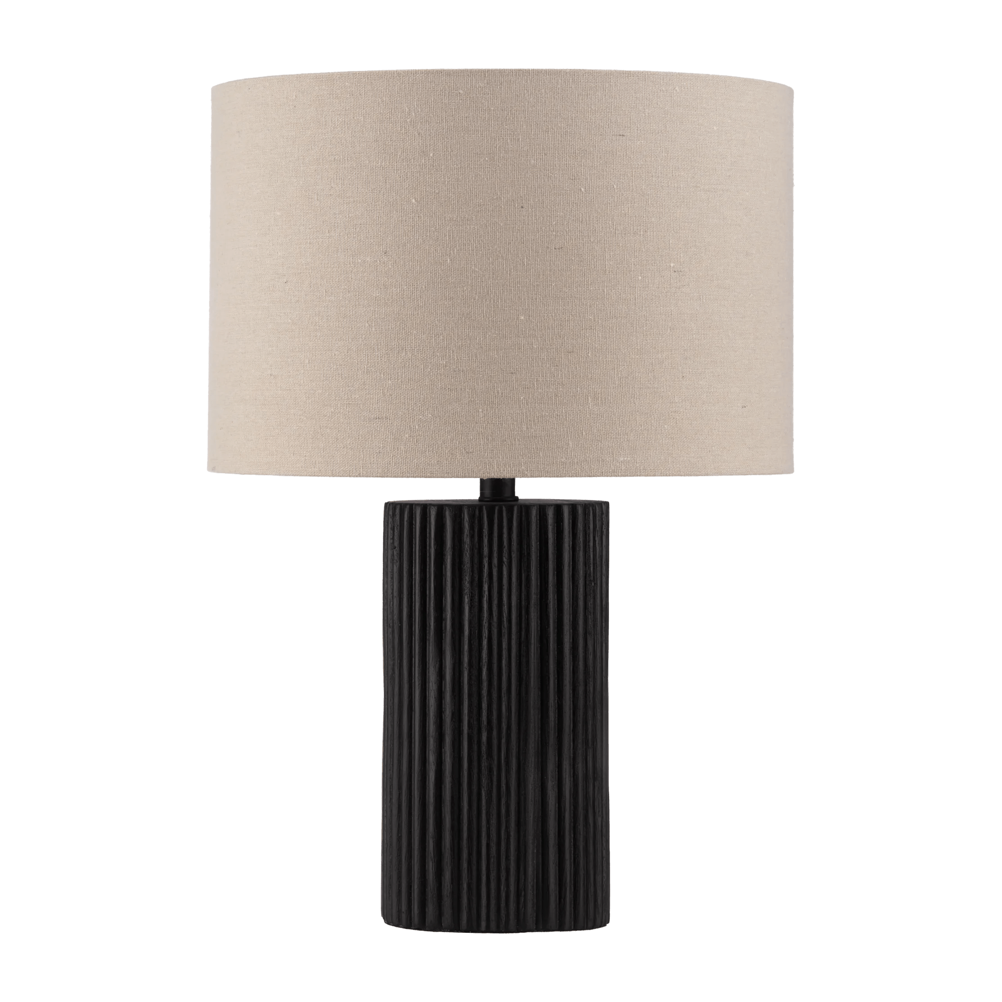 Black Wood Table Lamp