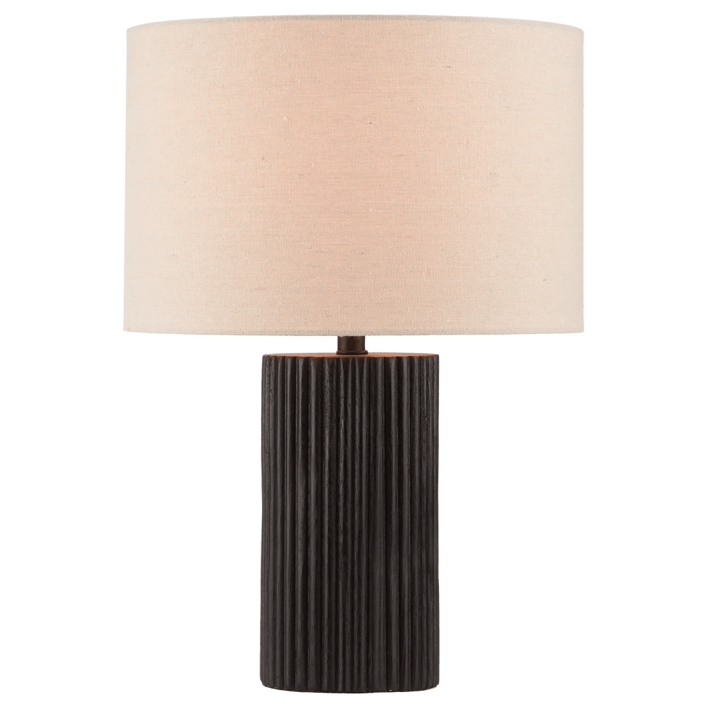 Black Wood Table Lamp