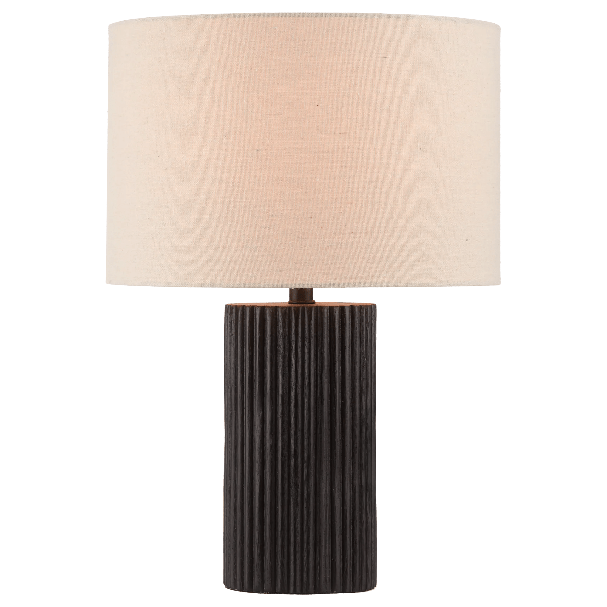 Black Wood Table Lamp