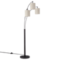3 Linen Shade Floor Lamp