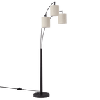 3 Linen Shade Floor Lamp