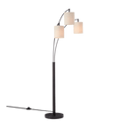 3 Linen Shade Floor Lamp