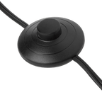 Metal Floor Lamp with Black Shade